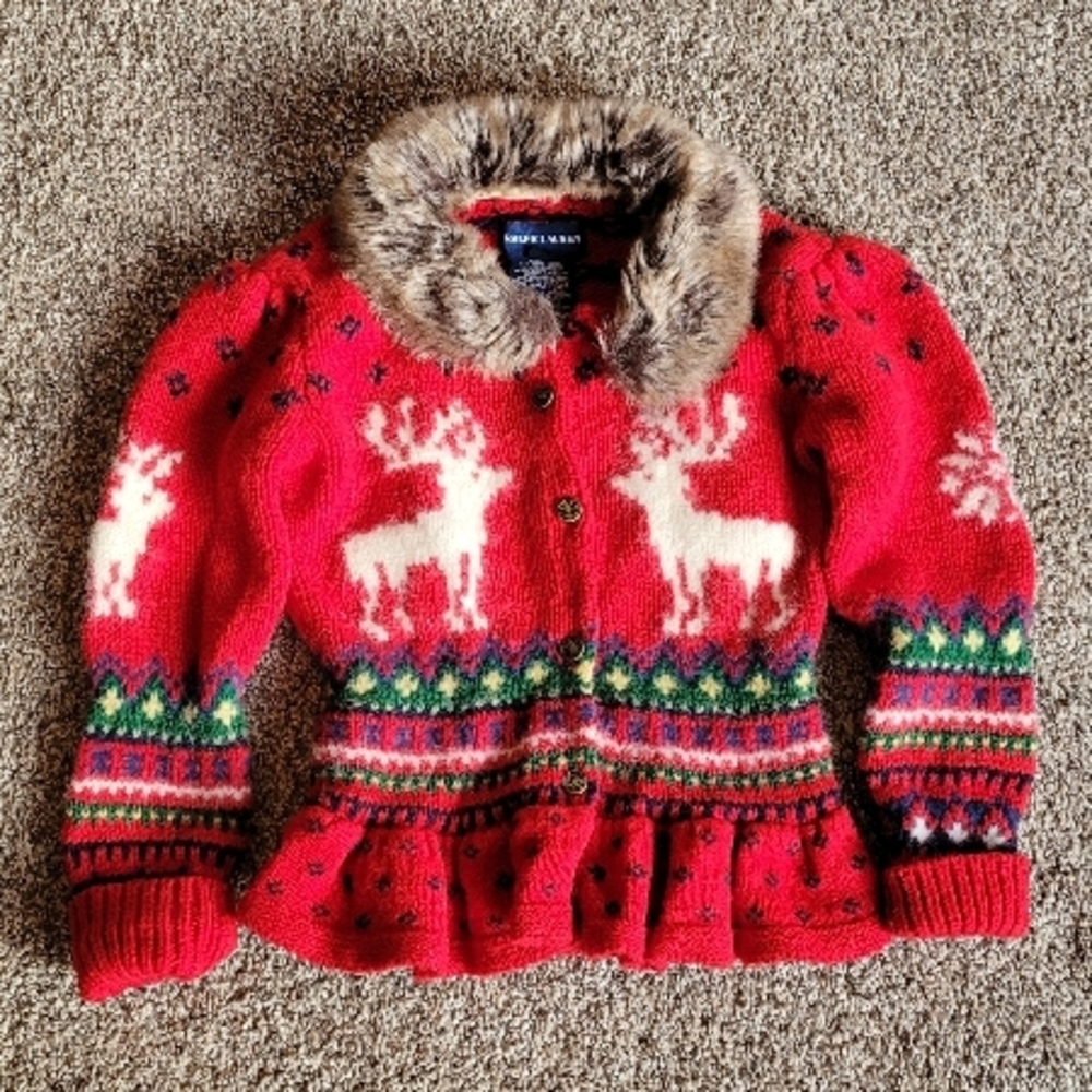 Ralph Lauren Red Reindeer Sweater
